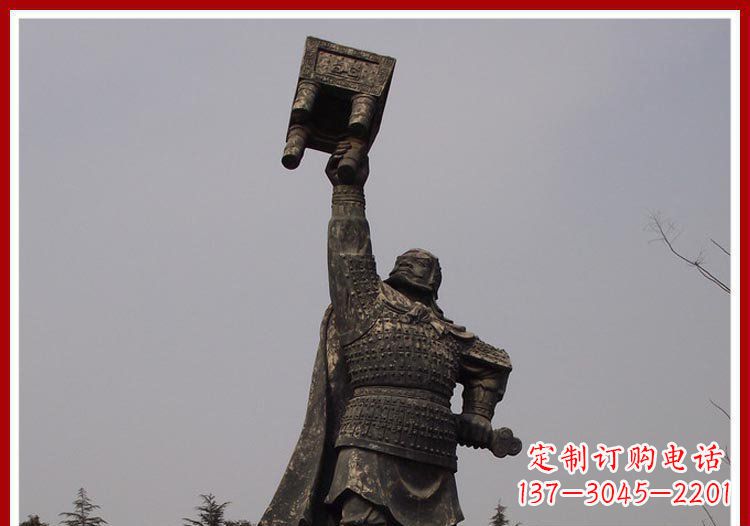 泰州铜雕威武将军雕塑,雕刻极致端庄风采