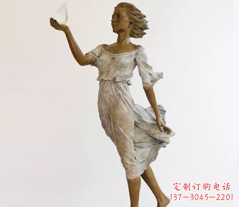 泰州精美铜质西方美女雕塑