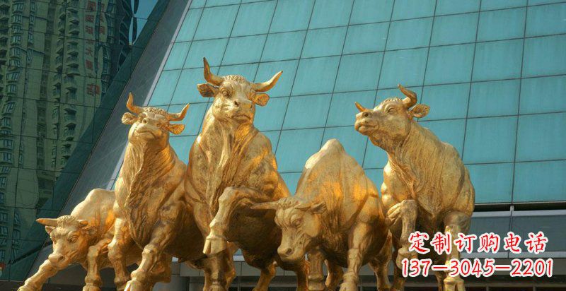 泰州五牛铜雕,装点你的家居空间