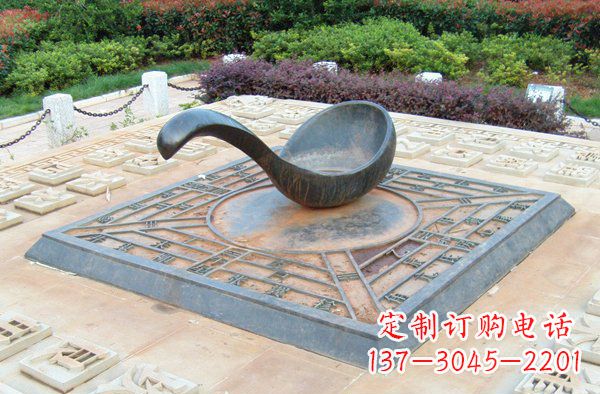 泰州让公共空间饱满指引灵性的指南针雕塑