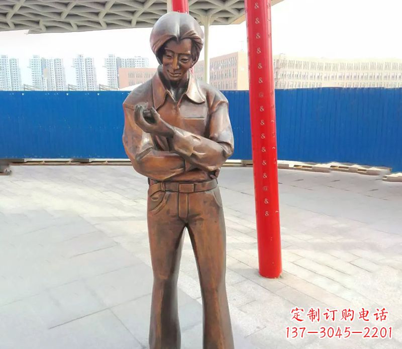 泰州中领雕塑的女性人物铜雕