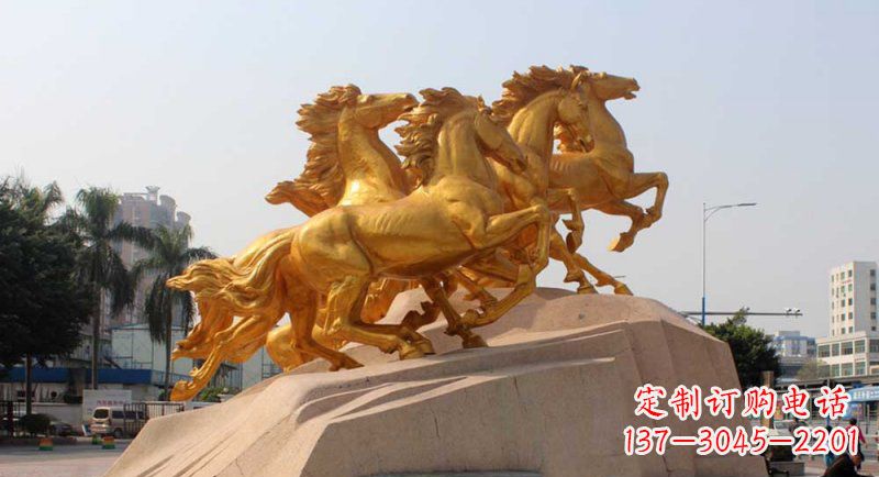泰州铜雕马群,让城市展现出最壮观的风采