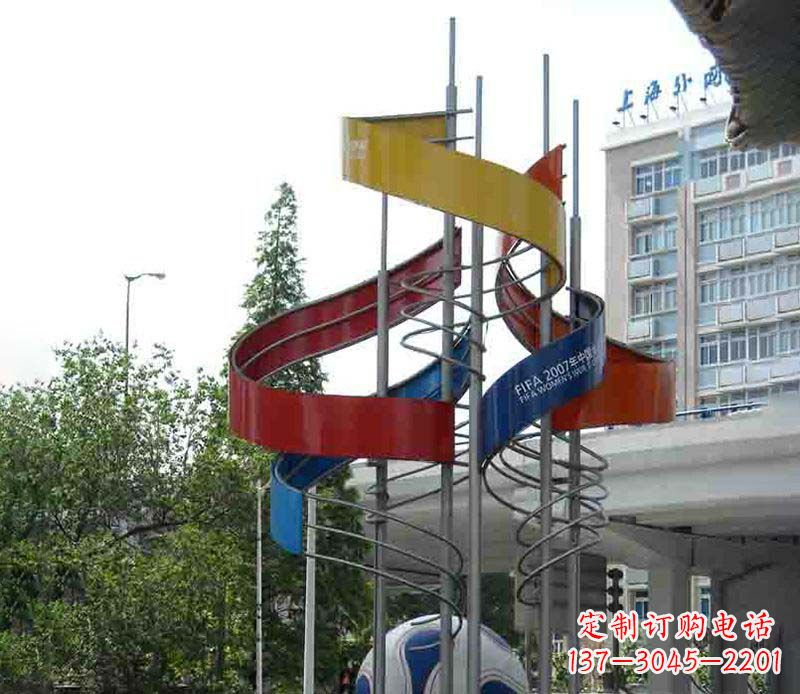 泰州精美的不锈钢足球雕塑