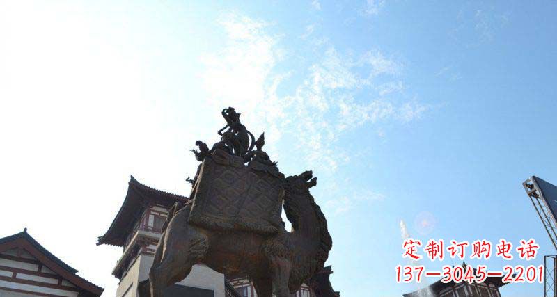 泰州山高水长的传说——大型骆驼景观铜雕