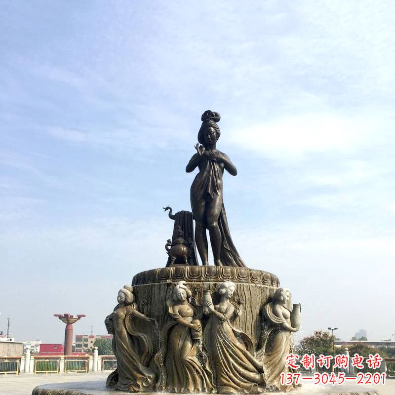 泰州贵妃出浴景观雕塑,打造大象魅力