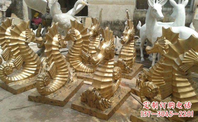 泰州精美的海马动物铜雕,为您带来精致的审美享受