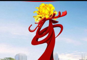 泰州欣赏静谧的雕塑之美：不锈钢牡丹花雕塑