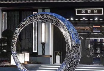 泰州精致圆环喷泉雕塑陪伴你的绿色城市