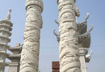泰州传承雄风，精美绝伦的盘龙柱石雕