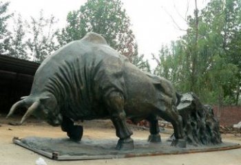 泰州新中国拓荒牛铜雕，传承中国传统文化