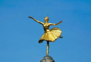 泰州精美手工跳芭蕾舞的西方女人铜雕
