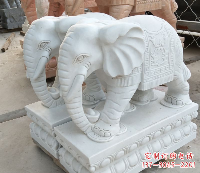 泰州精美大象招财雕塑独特鼻卷魅力无限