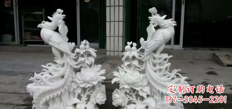泰州汉白玉凤凰雕塑