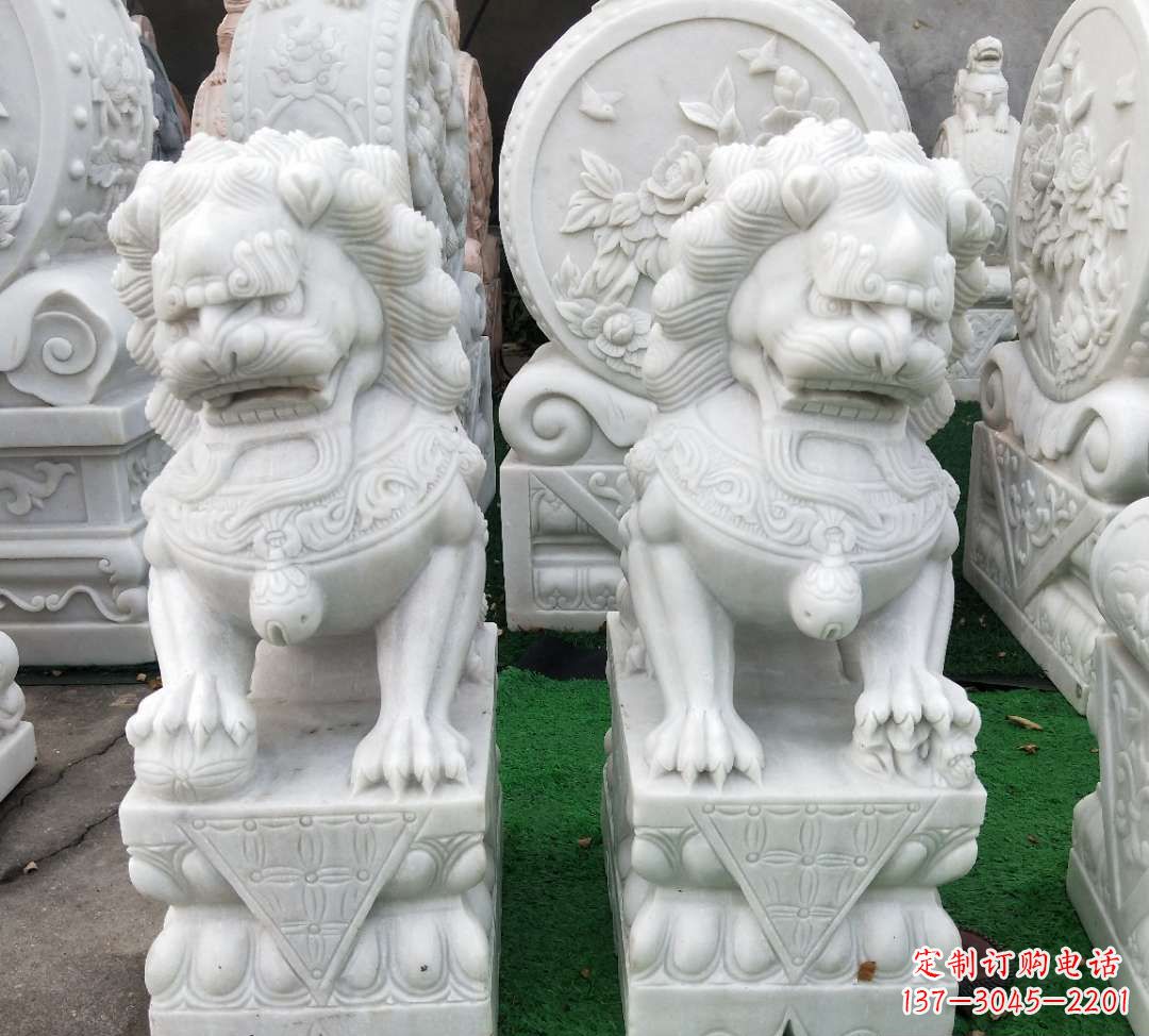 泰州汉白玉故宫制作狮子雕塑