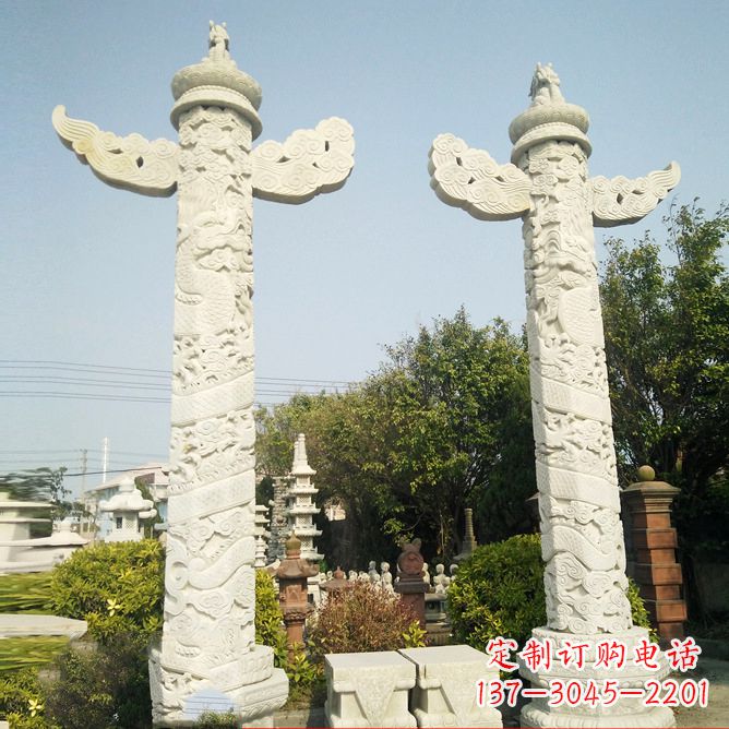 泰州华表石雕塑,定制专属礼物