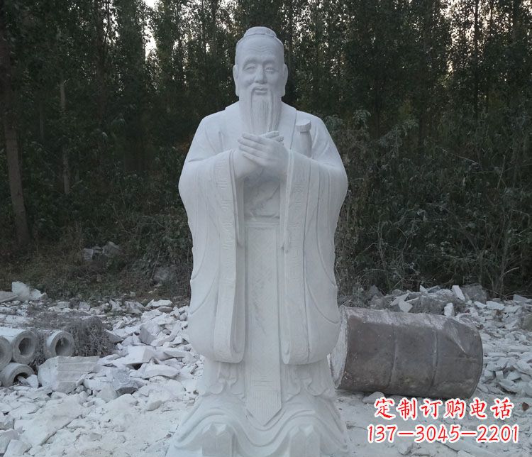 泰州传承中国文化的孔子雕塑
