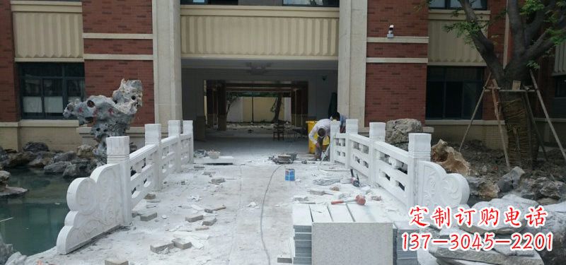 泰州汉白玉栏板安装效果