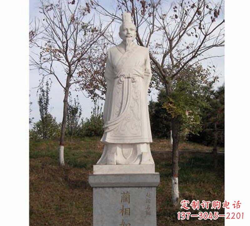 泰州领雕塑:精致古代名人石雕