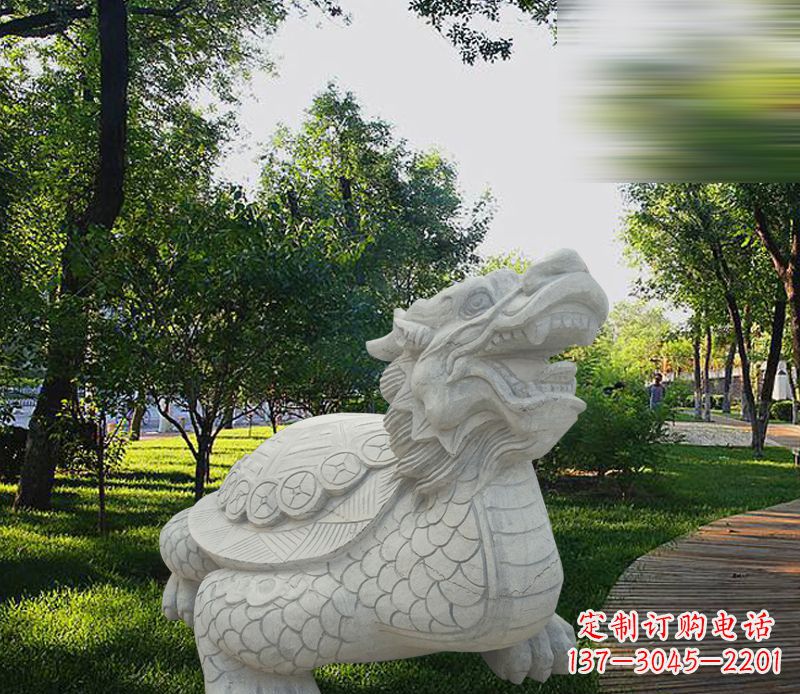 泰州中领雕塑——汉白玉龙龟石雕