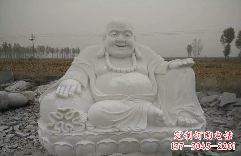泰州质感非凡的汉白玉弥勒佛雕塑
