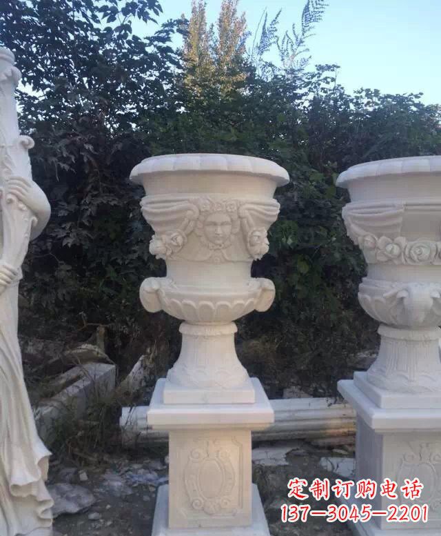 泰州汉白玉欧式花盆