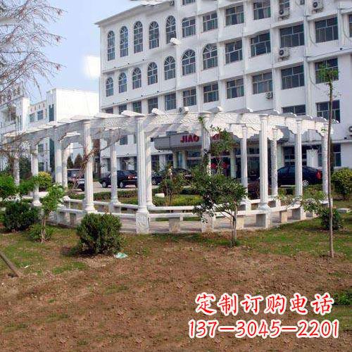 泰州汉白玉雕花架,完美融合欧式石雕