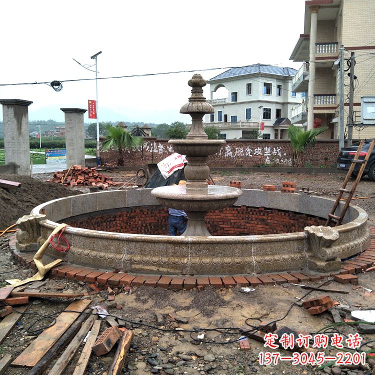 泰州汉白玉喷泉石雕
