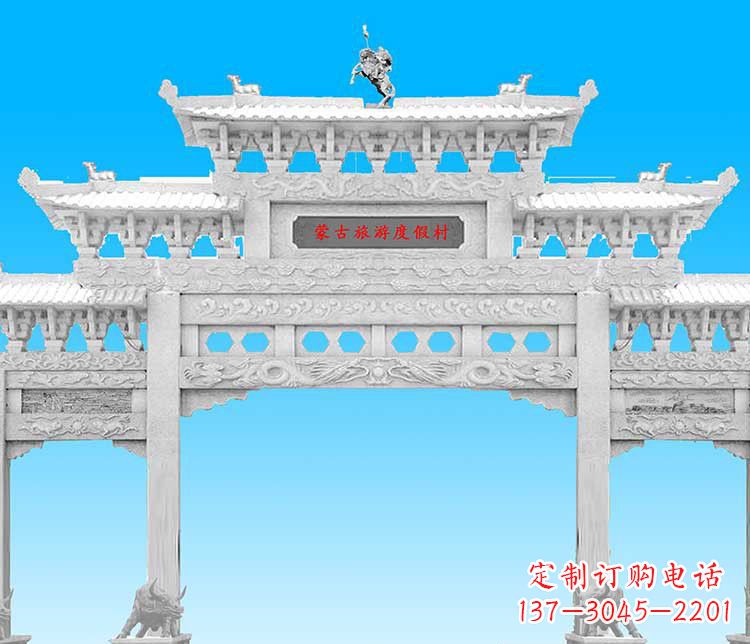 泰州汉白玉牌楼雕塑