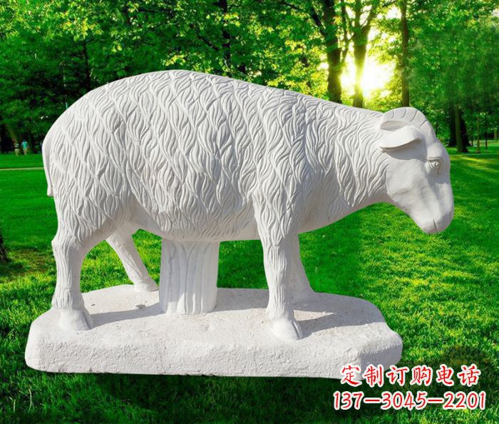 泰州高精度玉雕山羊石雕