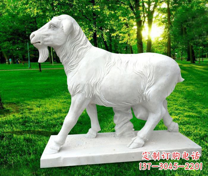 泰州中领雕塑:精美山羊石雕