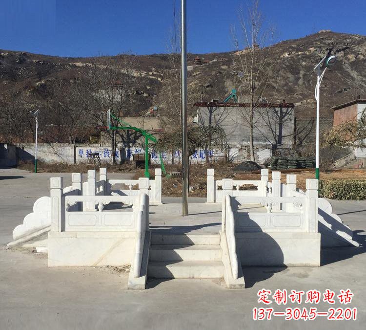 泰州汉白玉雕刻的精致升旗台