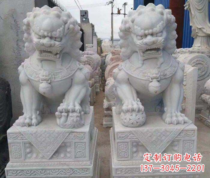 泰州中领雕塑狮子石雕助您招财无忧