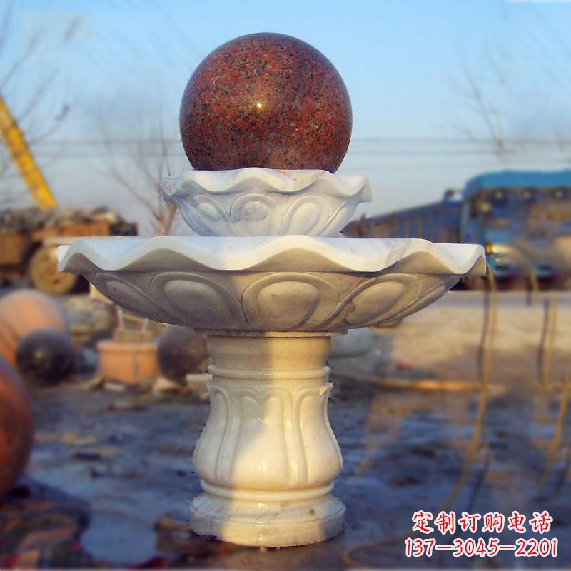 泰州全新技艺!汉白玉石风水球雕塑,蕴藏吉祥能量