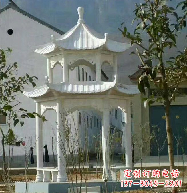 泰州汉白玉凉亭雕塑,为您打造完美的艺术空间