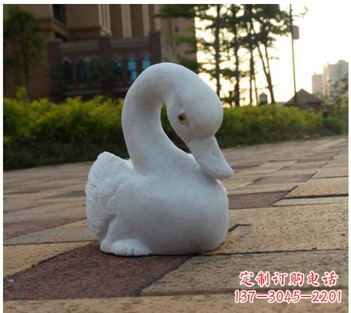 泰州汉白玉天鹅石雕