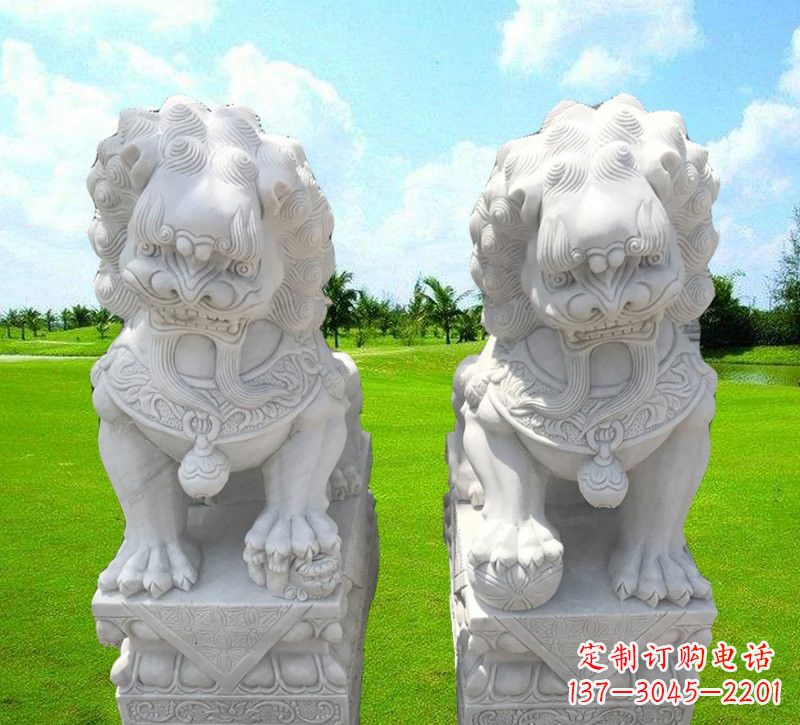 泰州汉白玉狮子雕塑,带您走进文化的世界
