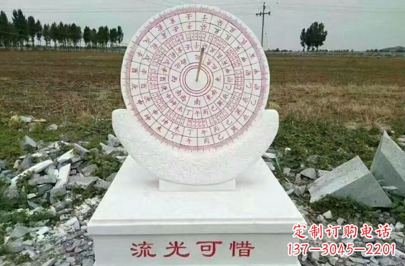 泰州汉白玉校园日晷雕塑,给你一份温暖的回忆