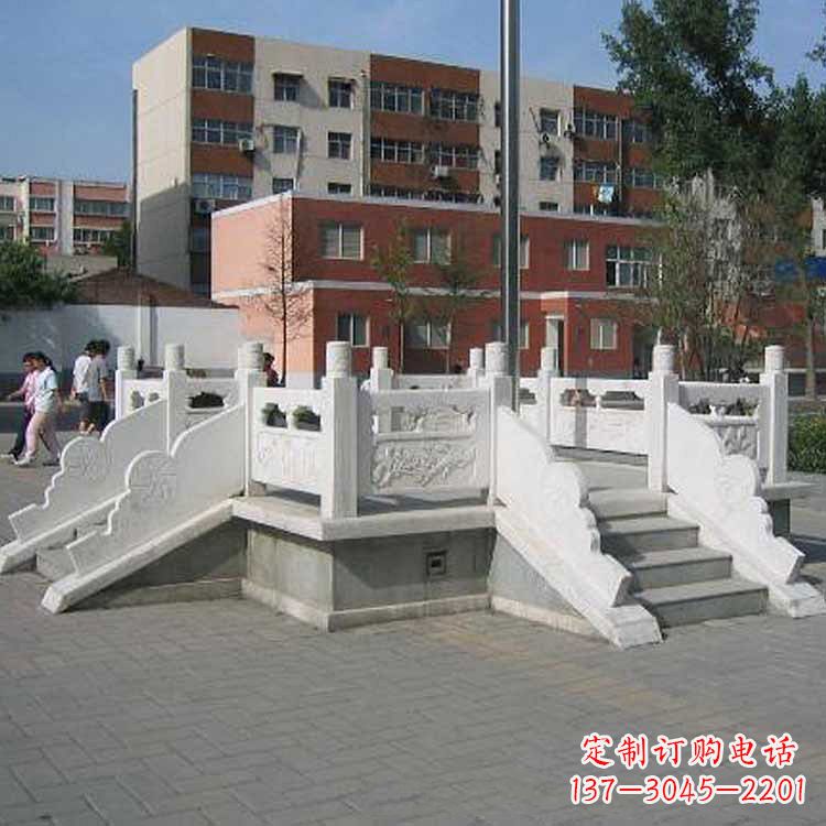 泰州汉白玉学校升旗台雕塑