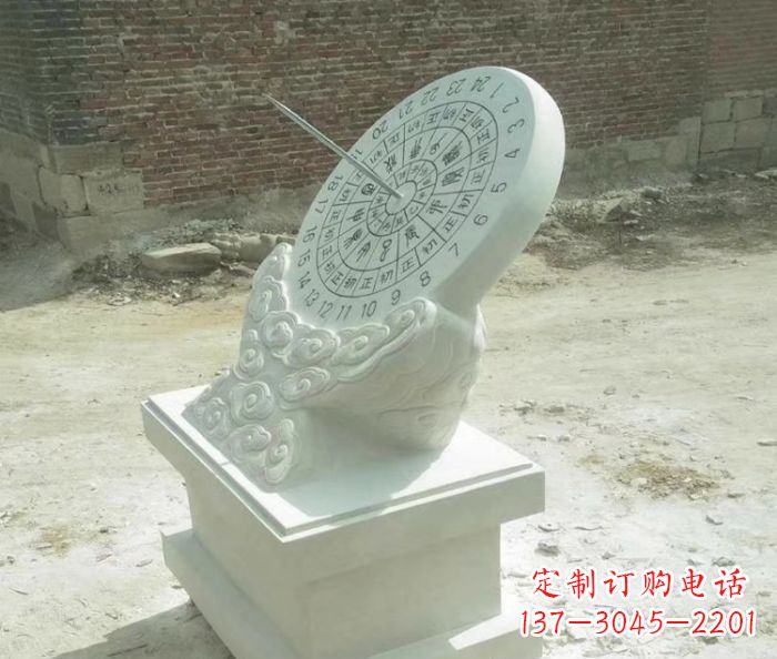 泰州精美绝伦的汉白玉日晷石雕