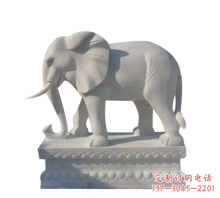 泰州汉白玉镇宅大象石雕