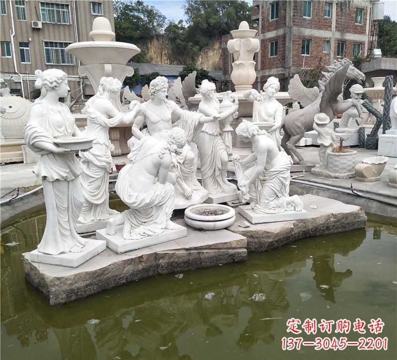 泰州精美绝伦,众宁芙侍奉阿波罗雕塑