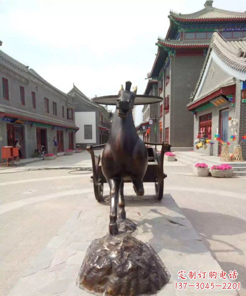 泰州艺术装点的汉代马车——马车铜雕