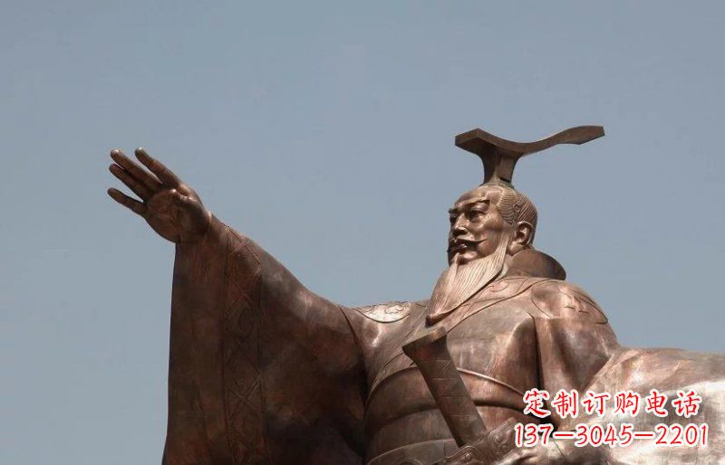 泰州汉武帝古代人物铜雕