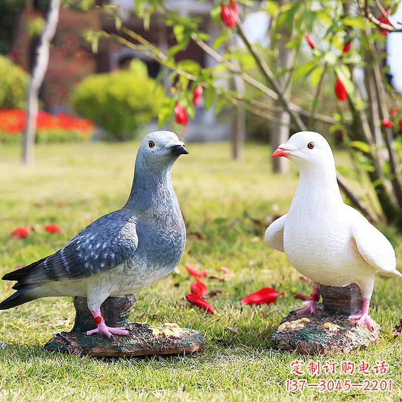 泰州中领雕塑：精美和平鸽雕塑