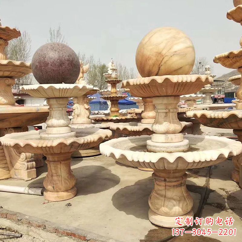 泰州河北石雕风水球喷泉,给您无与伦比的美景