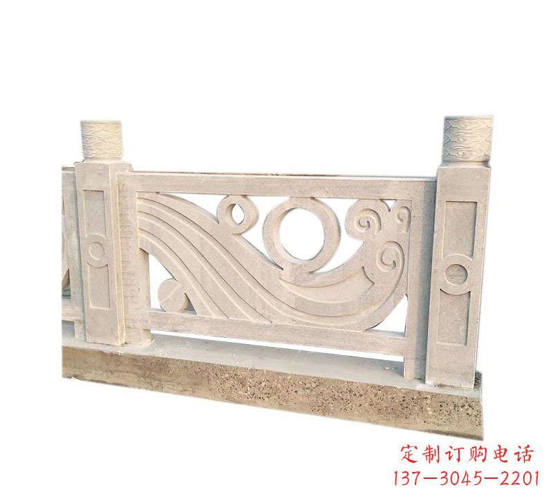 泰州精美石栏板雕塑，点缀河边桥梁的美丽