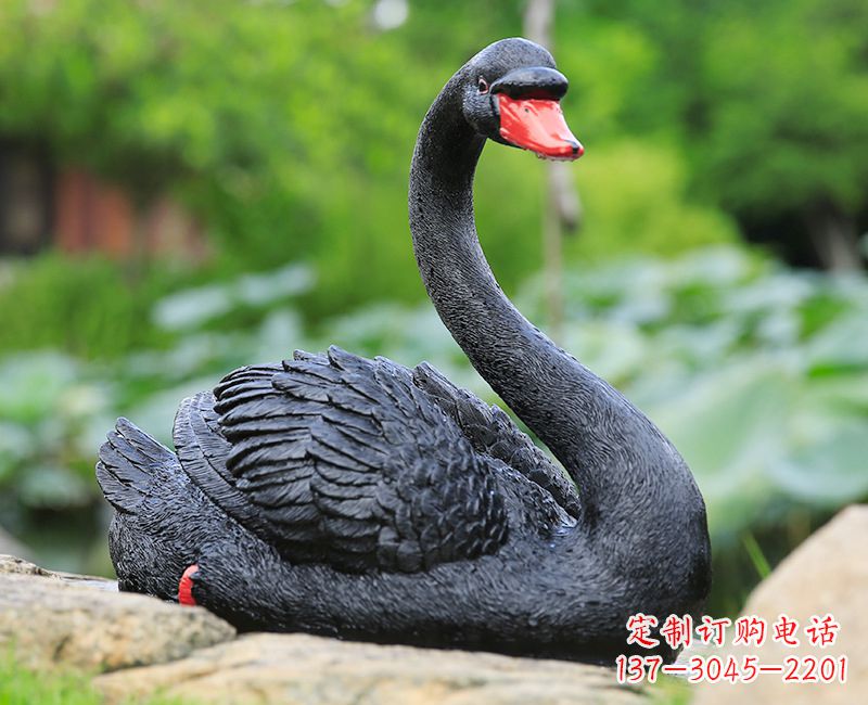 泰州精致高端的黑色天鹅雕塑