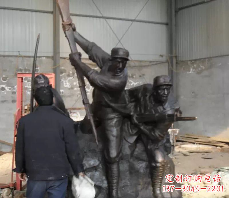 泰州细腻精美的红军雕塑