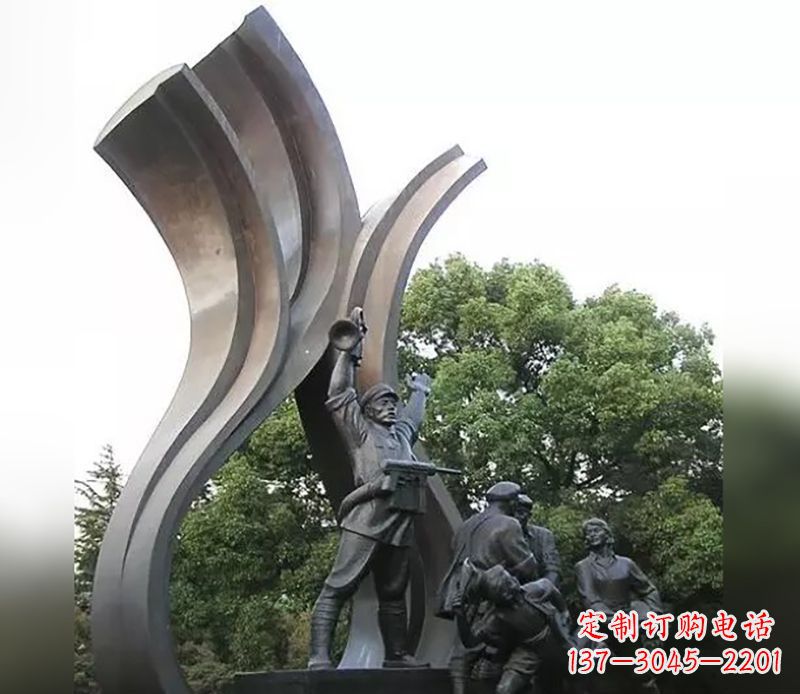 泰州红军英烈雕塑,永记中国英雄