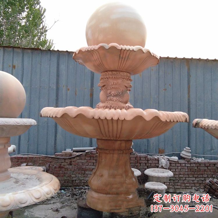泰州红色风水球